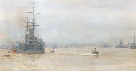 Capital Ships in the Firth of Forth c.1915