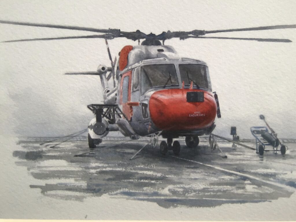 HMS ENDURANCE’s Lynx Helicopter in Antarctica, 2008