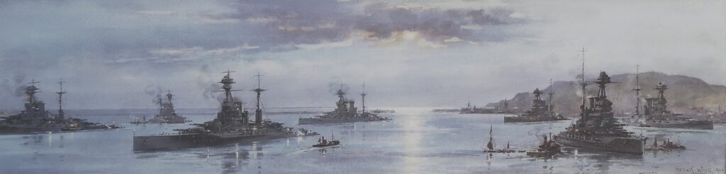 PORTLAND, Dorset: ATLANTIC FLEET CAPITAL SHIPS, 1921