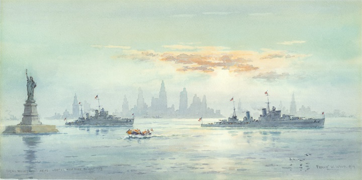 ROYAL ESCORTS IN NEW YORK HARBOUR MAY 1939